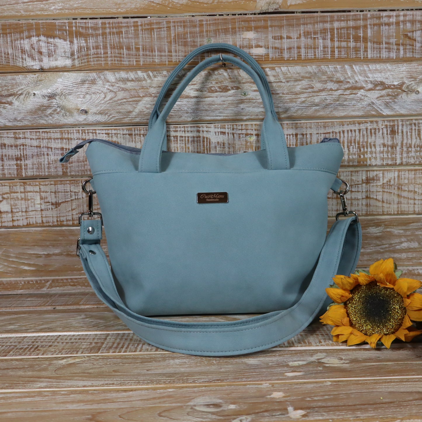 DEBORA TOTE BAG AZZURRO