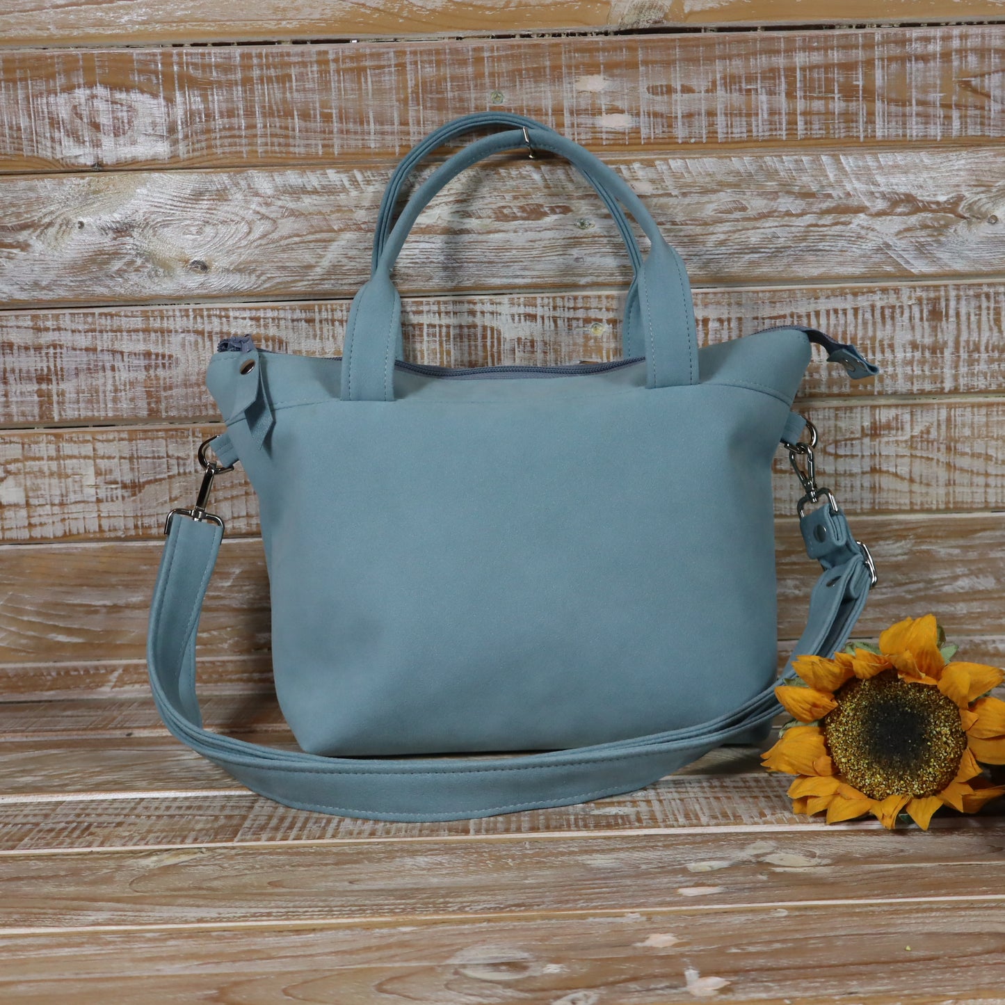 DEBORA TOTE BAG AZZURRO