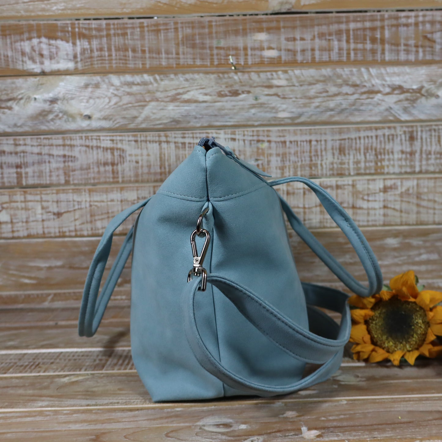 DEBORA TOTE BAG AZZURRO