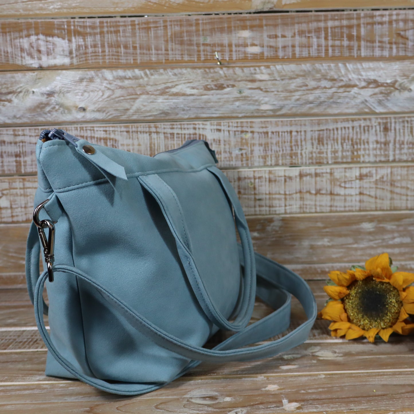 DEBORA TOTE BAG AZZURRO