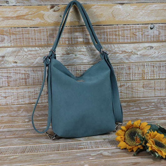 Grün Lila Rucksack Tasche