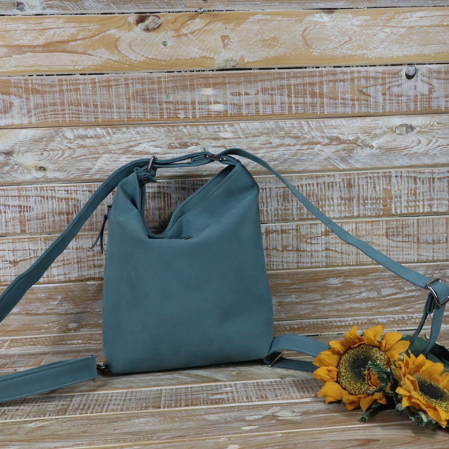 Grün Lila Rucksack Tasche