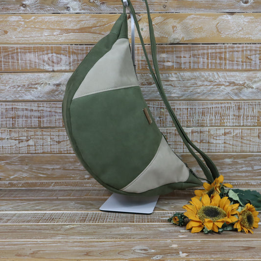Hobo Bag Livia verde salvia sabbia