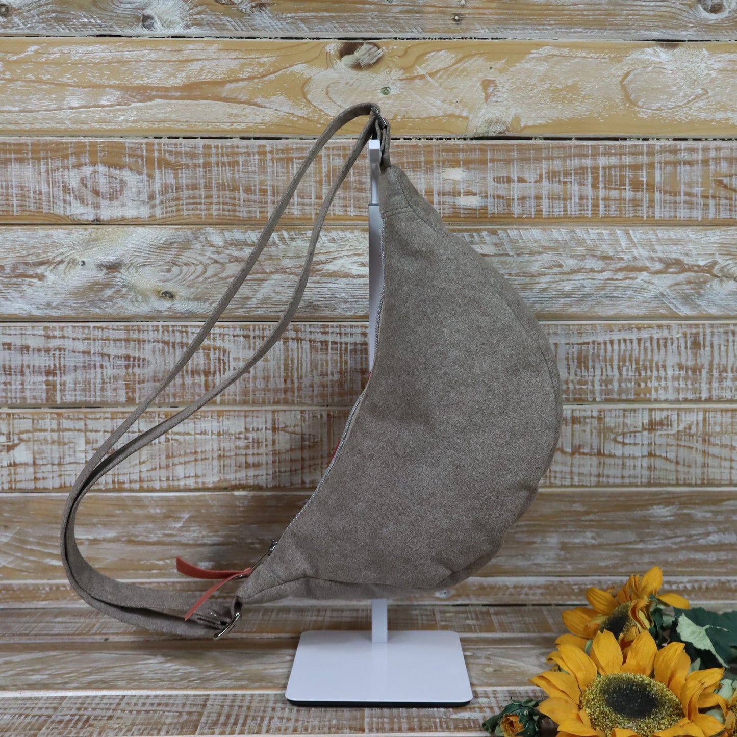 Luna melange beige chiaro e ciliegia