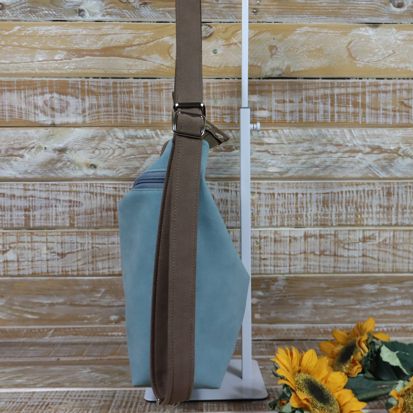 Grün Lila Rucksack Tasche
