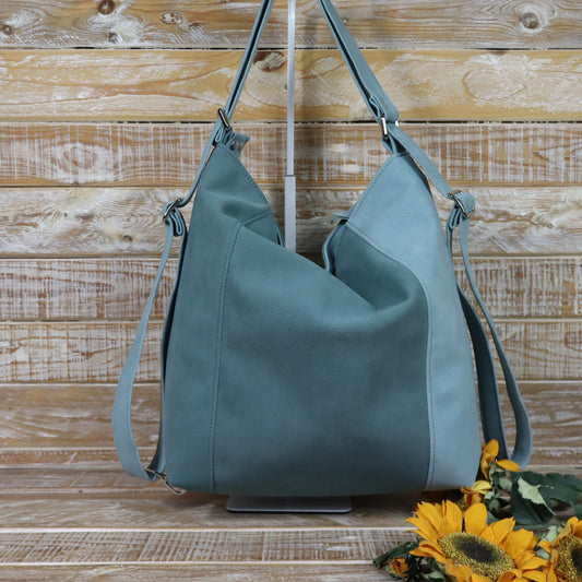 Borsa zaino Anselmina azzurro carta zucchero