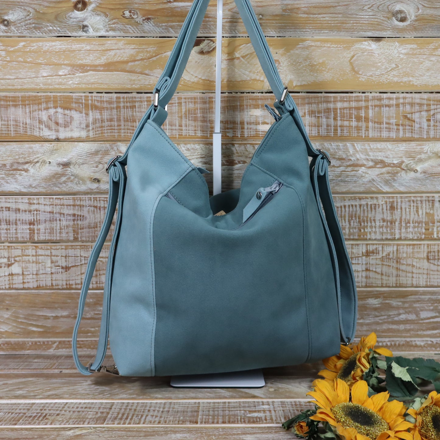 Borsa zaino Anselmina azzurro carta zucchero