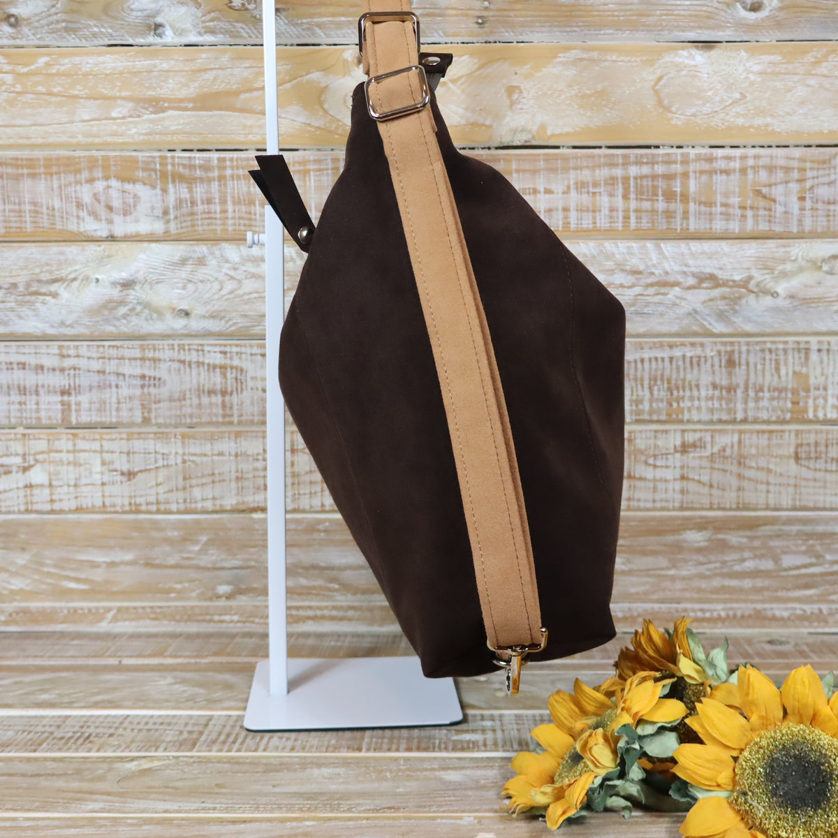 Grün Lila Rucksack Tasche