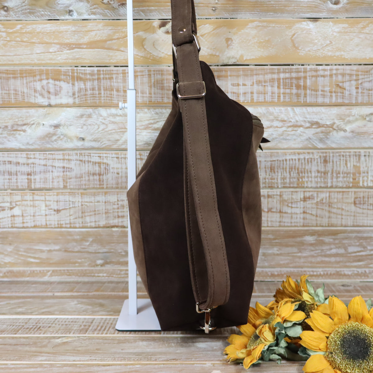 Grün Lila Rucksack Tasche