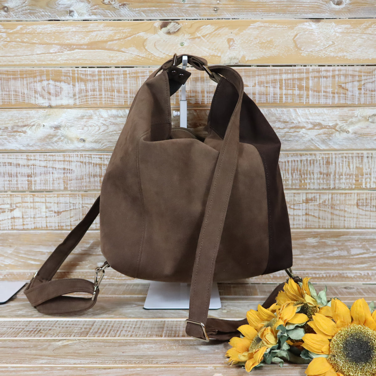 Grün Lila Rucksack Tasche