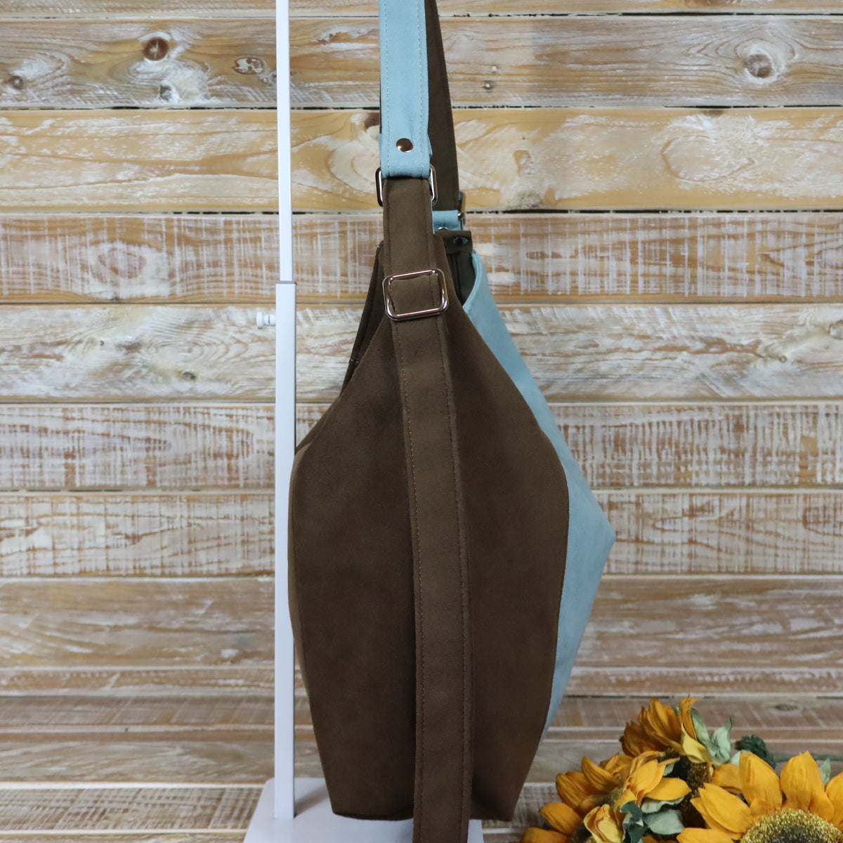 Grün Lila Rucksack Tasche
