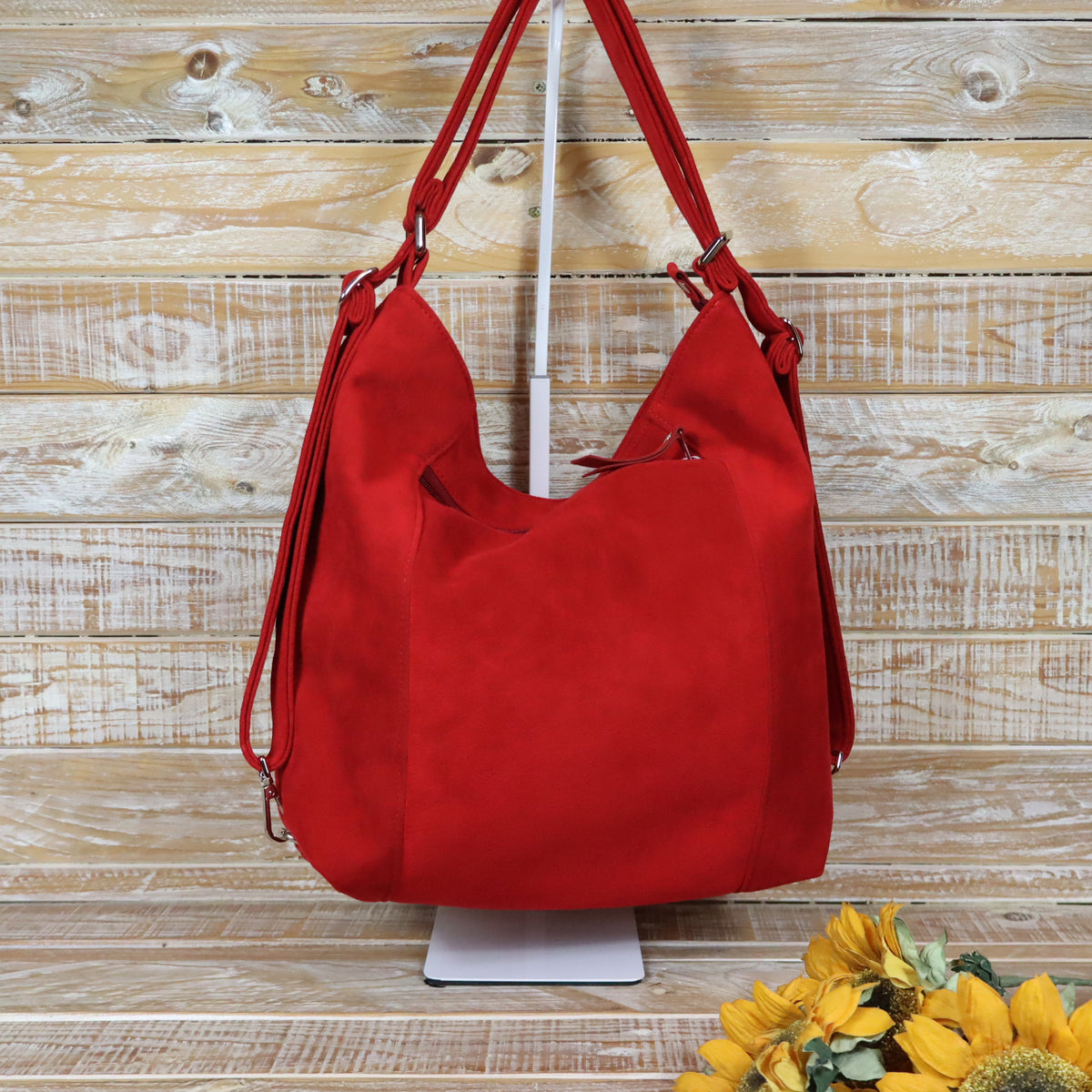 Grün Lila Rucksack Tasche