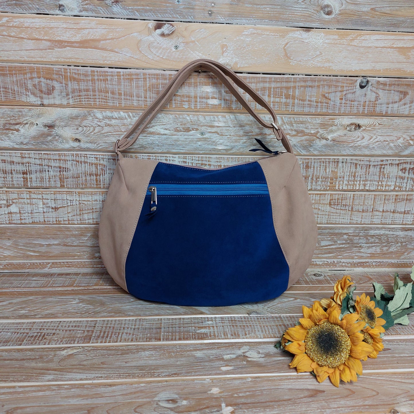 Livia Hobo Bag rosa e blu