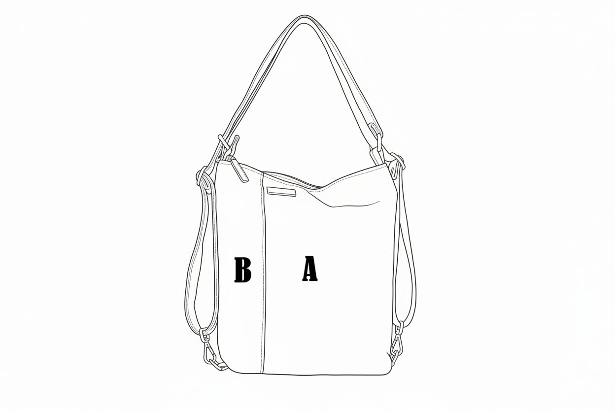 Grün Lila Rucksack Tasche